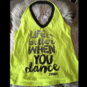 Zumba Fitness When You Dance Halter Sz Sm